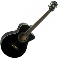 WASHBURN EA-10 B – elektroakustyczna gitara cutaway, kolor czarny