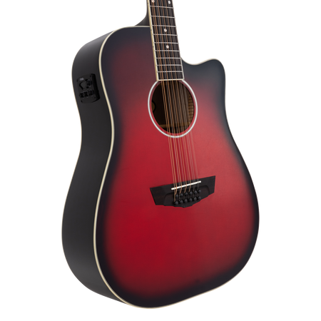 D'angelico Premier Bowery 12 LS Cherry Burst - gitara elektroakustyczna 12-strunowa