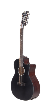 D'angelico Premier Fulton 12 LS Matte Black - gitara elektroakustyczna 12-strunowa