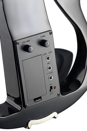 Stagg EVN X-4/4 MBK - skrzypce elektryczne 4/4, czarny metalik, zestaw