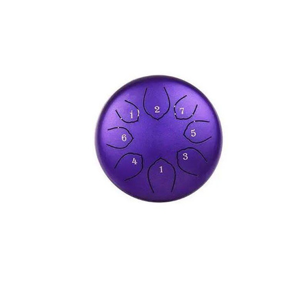 Tongue drum premium jewel print 6" 8 ton Hluru TOY8-6-Lavender