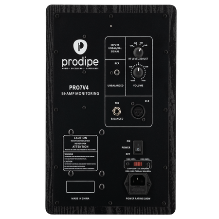 Prodipe Pro 7 V4 Black Wood - aktywny monitor studyjny 6,5” 100 W RMS