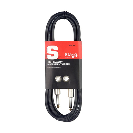 Stagg SGC6DL - kabel instrumentowy, 6 m, czarny