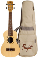 Flight DUC525 SP/ZEB - Koncertowe ukulele z futerałem, top świerkowy, podstrunnica palisander