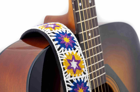 RightOn Straps Crochet White- Pasek do gitary