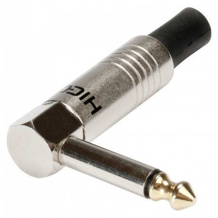 HICON HI-J63MA01 - wtyk kablowy jack 6,35 mm TS, 2 styki, kątowy