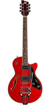 Duesenberg Starplayer III Flat Top Catalina Red - gitara elektryczna