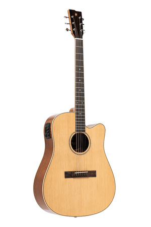 Stagg SA45 DCE-LW - gitara elektroakustyczna Dreadnought z cutaway, świerk i lacewood