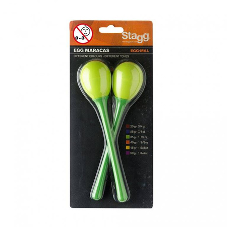 Stagg EGG MA L/GR - marakasy plastikowe zielone
