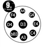 TUGA 9 Note 432Hz D-moll Gold - Handpan