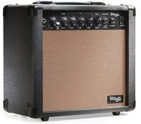 Stagg 15 AA DR EU - combo do gitary akustycznej 15 W RMS z pogłosem