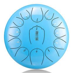 Lotus tongue drum 12" 13 ton Hluru-Huashu THL13-12-SkyBlue