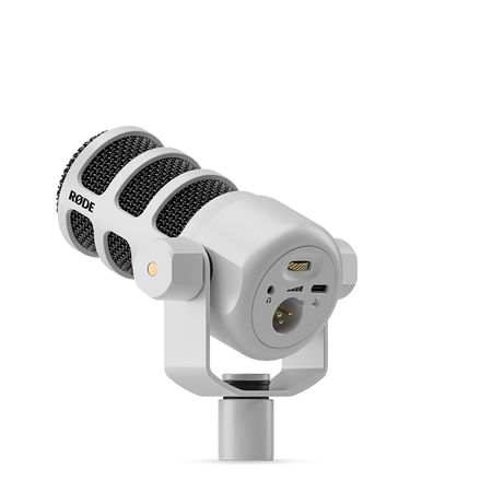 RODE PodMic USB White - Mikrofon Dynamiczny Podcast biały