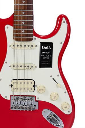 Gitara elektryczna SAGA SMF1314H RD (HSS)