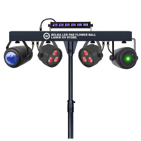 LIGHT4ME BELKA LED PAR FLOWER BALL LASER UV STROBE