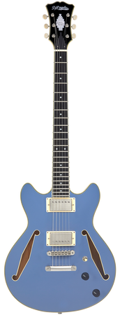 D'Angelico Excel Mini DC Tour Slate Blue - gitara elektryczna
