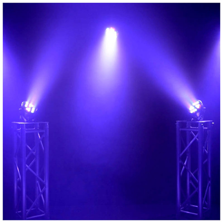 LIGHT4ME BLACK PAR 30x3W RGBA-UV LED reflektor sce