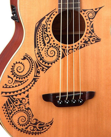 Luna Long Scale Tattoo - gitara basowa elektroakustyczna