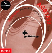 Galli AGB1253 Light - struny powlekane do gitary akustycznej .012-.053, brąz 80/20