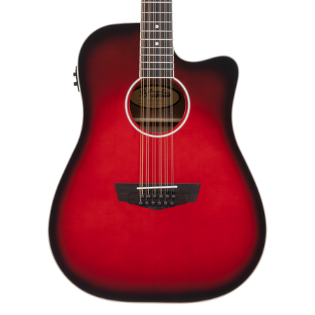D'angelico Premier Bowery 12 LS Cherry Burst - gitara elektroakustyczna 12-strunowa