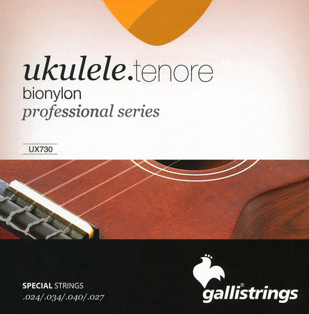 Galli UX730 - struny do ukulele tenorowego, Bionylon
