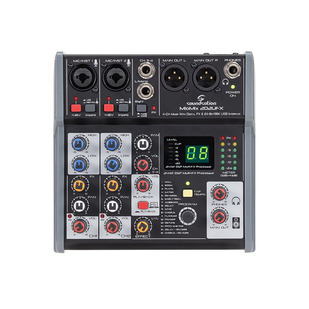 Soundsation MIOMIX 202UFX - mikser audio 4-kanałowy