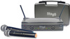Stagg SUW 50 MM FH EU - system bezprzewodowy UHF, 2 mikrofony ręczne