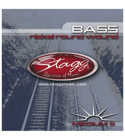 Stagg BA-4525-5S - struny do 5-strunowego basu, 045-065-085-105-125