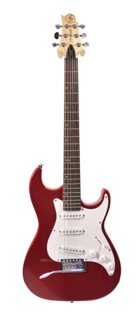 Samick Greg Bennett Malibu MB-1 MR - gitara elektryczna SSS z tremolo, Metallic Red