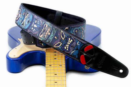 RightOn Straps Mojo Tiki Blue - Pasek do Gitary