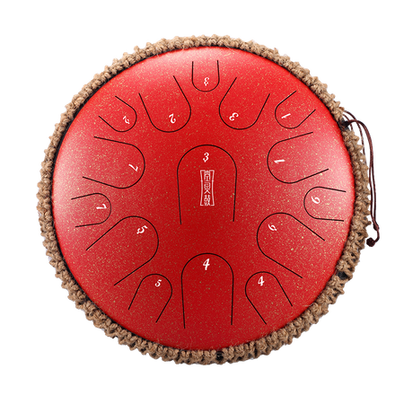 Tongue drum 15 ton 14" premium Hluru TB15-14-GalaxyRed