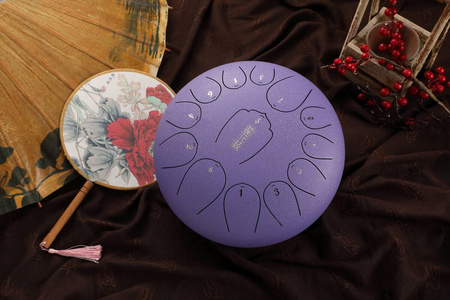 Lotus tongue drum 12" 13 ton Hluru-Huashu THL13-12-Lavender