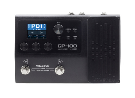 Valeton GP-100 - multiefekt gitarowy z pedałem ekspresji i interfejsem USB