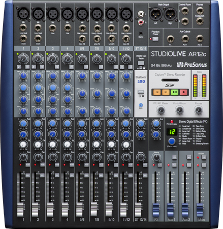 PreSonus StudioLive Mixer AR12c USB