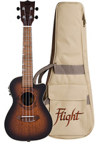 UKULELE KONCERTOWE FLIGHT DUC380 CEQ AMBER