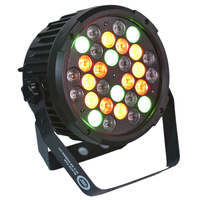 LIGHT4ME BLACK PAR 30x3W RGBA-UV LED reflektor sce