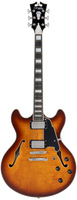 D'Angelico Premier DC Dark Iced Tea Burst - gitara elektryczna