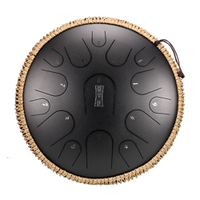 Tongue drum 15 ton 14" premium Hluru TB15-14-InkBlack