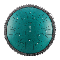 Tongue drum 15 ton 14" premium Hluru TB15-14-MineralGreen