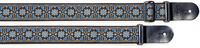 Stagg SWO-FLO BLU - pasek do gitary, nylonowy