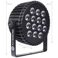 LIGHT4ME ALU QUAD PAR mocny par 14 x 10W RGBW IEC