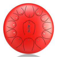 Lotus tongue drum 12" 13 ton Hluru-Huashu THL13-12-Red